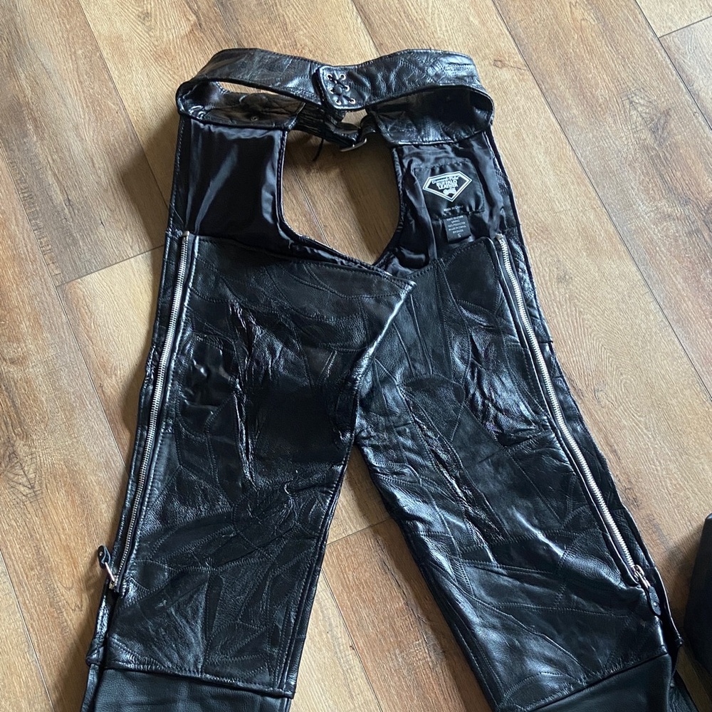 Buffalo David Bitton Black Leather Chaps